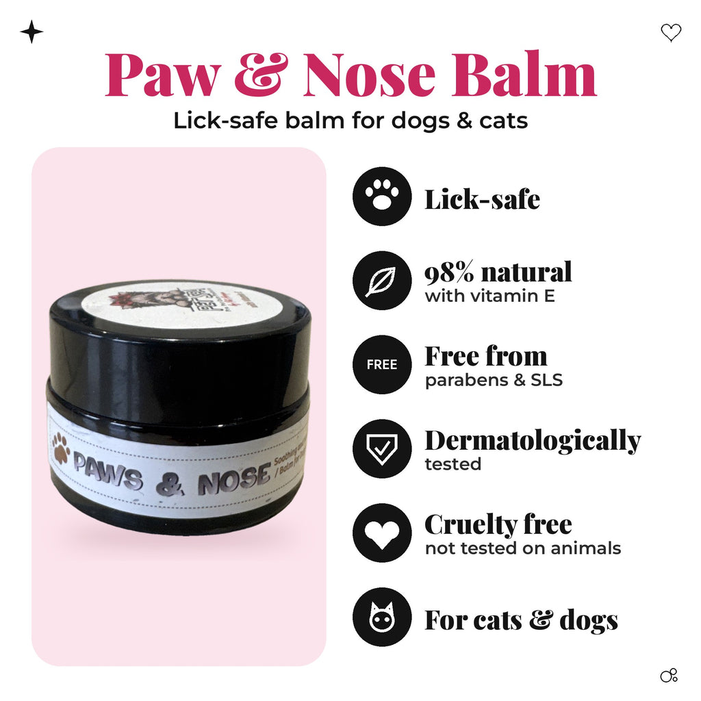 PET SPA Paw & Nose Balm – lick-safe, 98% natural, vitamin E, for cats & dogs