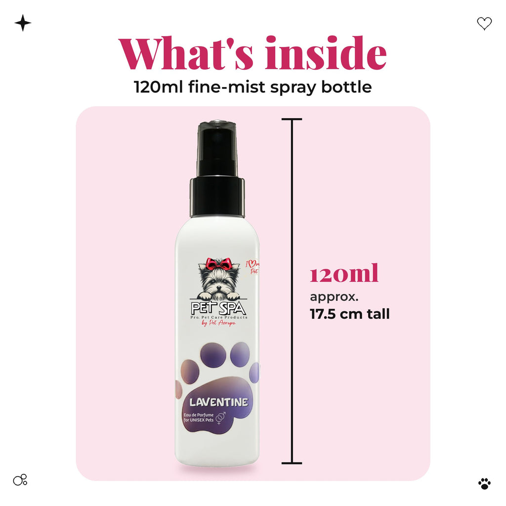 What's inside: 120ml PET SPA Laventine spray bottle