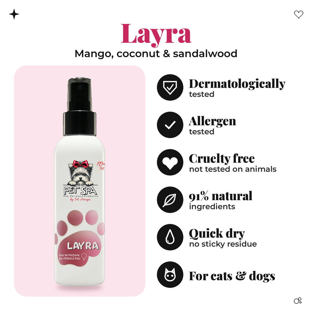 PET SPA Layra 120ml – key benefits, for cats & dogs