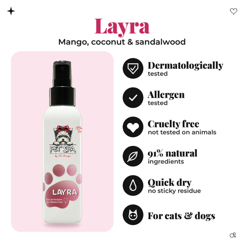 PET SPA Layra 120ml – key benefits, for cats & dogs