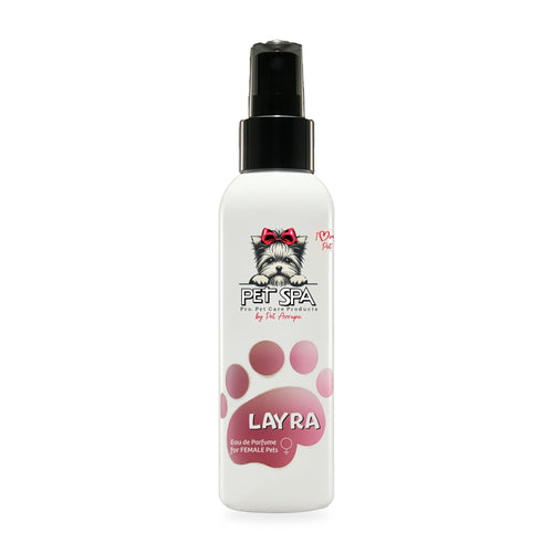 PET SPA Layra dog perfume 120ml – mango, coconut & sandalwood | Scent: Layra