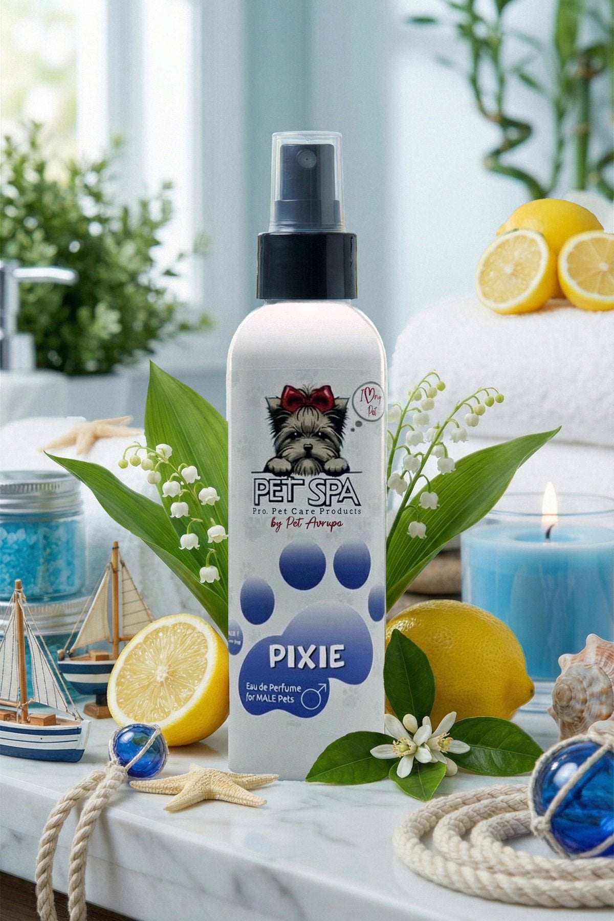 PET SPA Pixie with lemons and lily of the valley