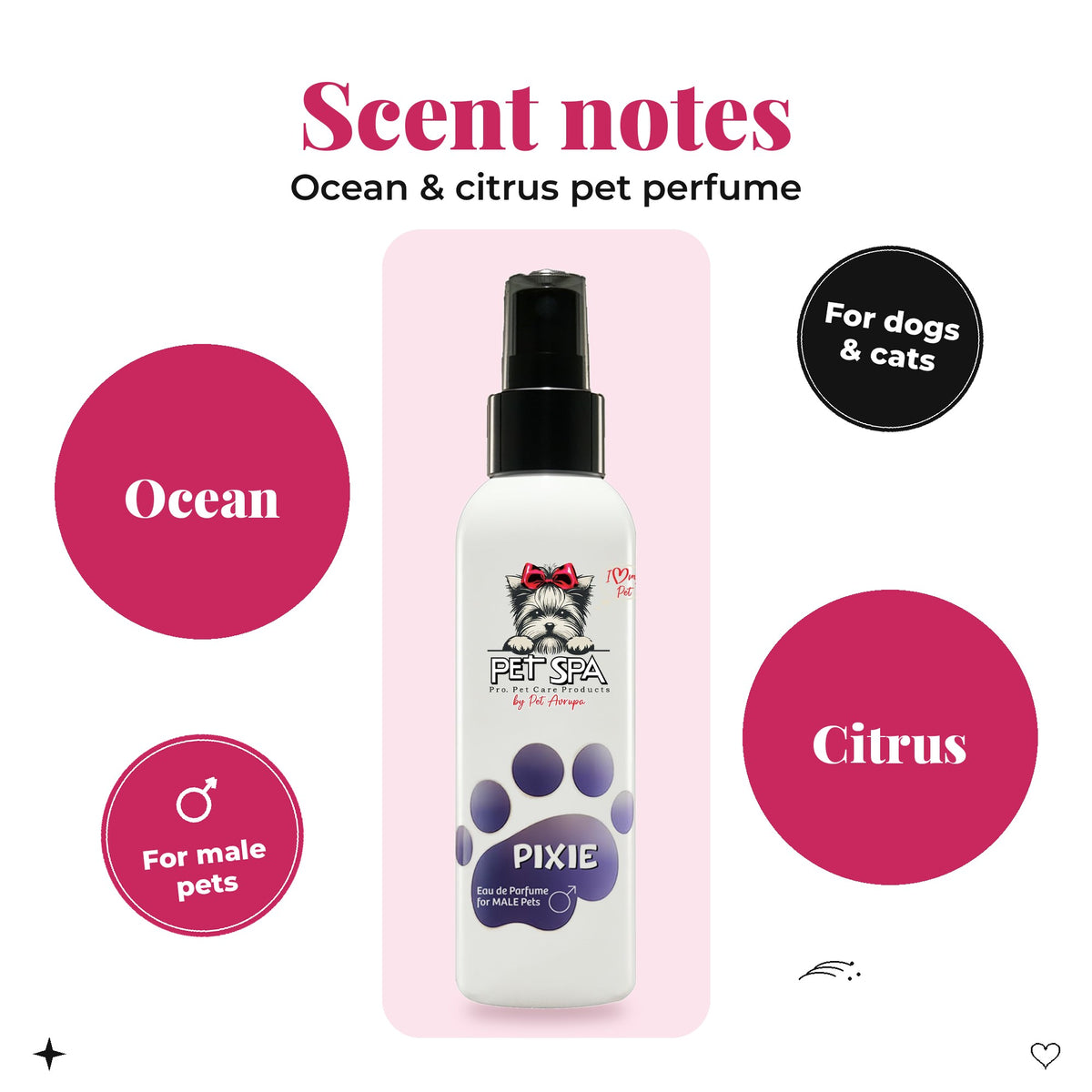 PET SPA Pixie – scent notes: fresh ocean & citrus